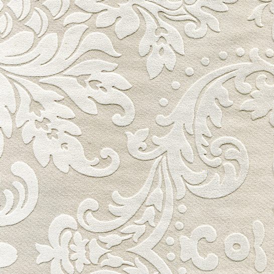 Stoff mit floralen Ornamenten BD04 beige