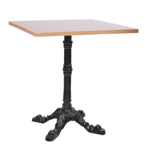 Tisch LEON mit Melaminharz-Tischplatte 25 mm stark - 70x70 cm
