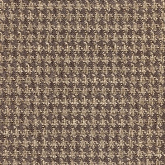 Polsterstoff mit klassischem Pepita-Muster PEP46 dunkelbraun-beige 