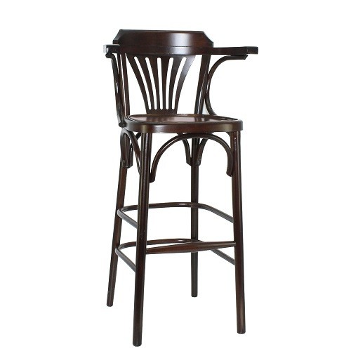 Bugholz-Barhocker CLASSICO B90 mit Holzsitz 