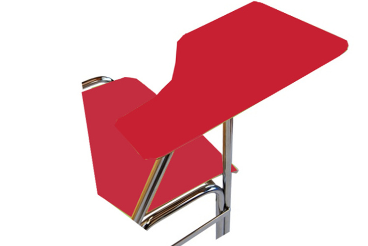 Schreibplatte mit HPL-Laminatfurnier (11 mm stark) rot