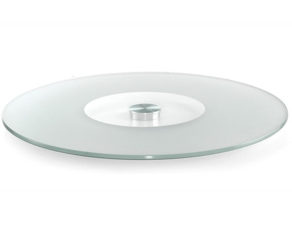 Tischplatte Klarglas mit Teilsatinierung