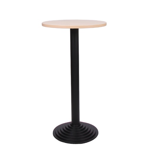 Stehtisch MATERA H mit Melamin-Tischplatte 25 mm stark, ø 60 cm Buche natur